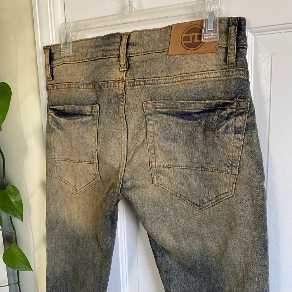 Jordan Craig Ross Distressed Skinny Jeans Men’s Size 28x32 Desert Storm Wash